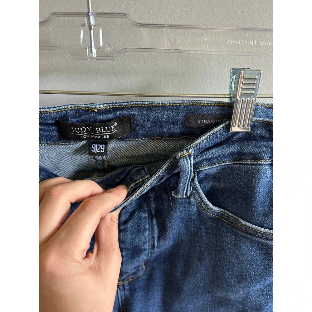 Judy Blue High Rise Straight Fit Dark Wash Jeans Size 9/29